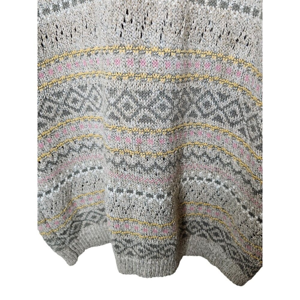 Vintage LizSport Sweater Made in Taiwan Size S Linen Cotton Blend Crew Neck - Picture 3 of 8